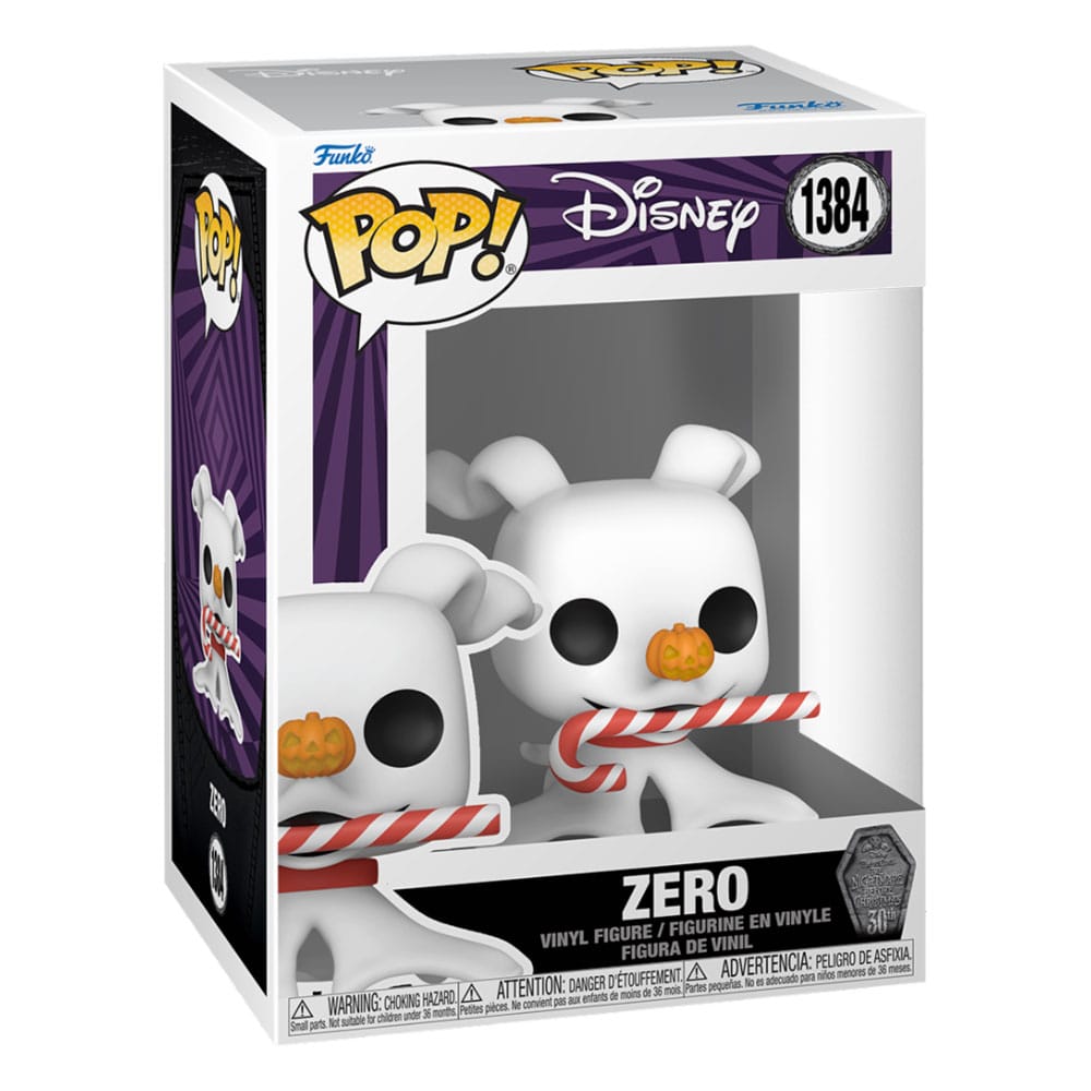Nightmare before Christmas - 30th POP! Disney Vinyl Figure Zero w/Candy Cane 9 cm - darkling.be