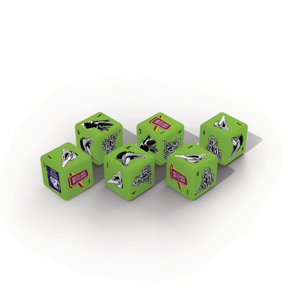 Beetlejuice - Dice Set 6D6 - darkling.be