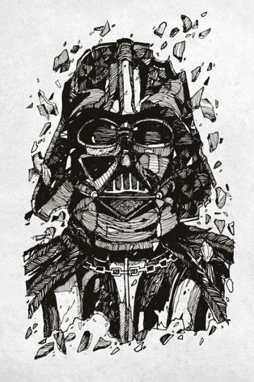 Star Wars - Metal Poster (32 x 45 cm) - darkling.be