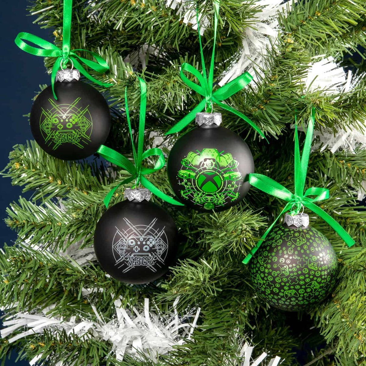 Xbox - Set of 4 Glass Ornaments - darkling.be
