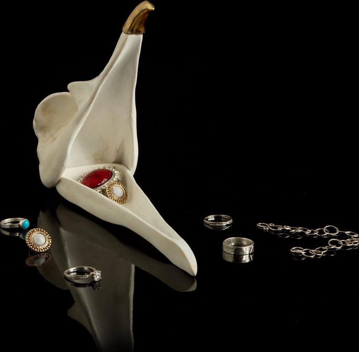 Bird Skull Jewellery Keeper - darkling.be