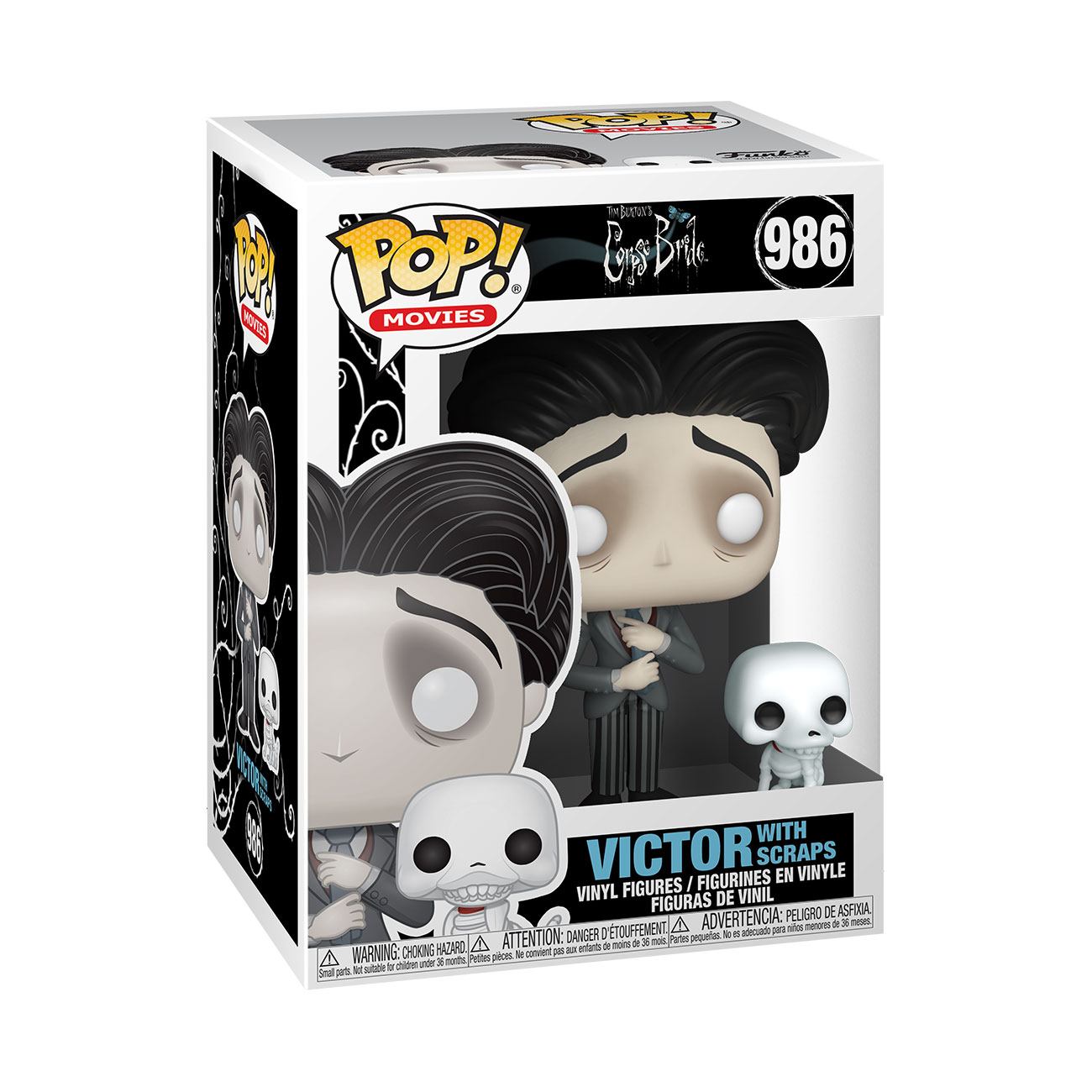 Corpse Bride - POP! Movies Vinyl Figure Victor with Scraps 9 cm - darkling.be