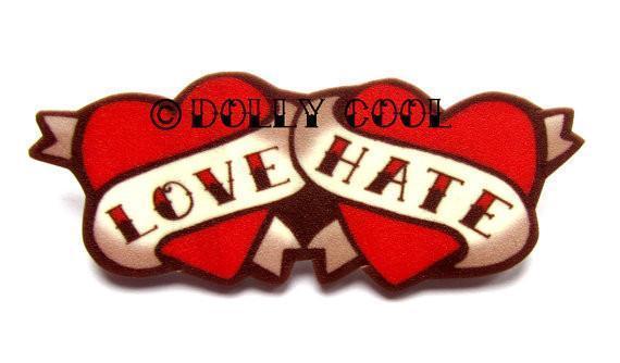 Love/Hate Brooch - darkling.be
