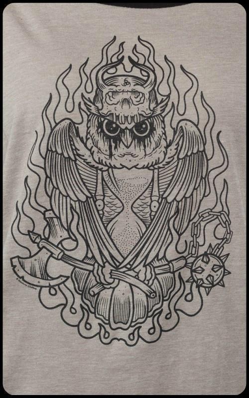Metal Owl Raglan Tee (S-2XL) - darkling.be