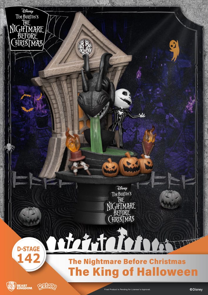 Nightmare before Christmas - D - Stage PVC Diorama The King of Halloween 15 cm - darkling.be
