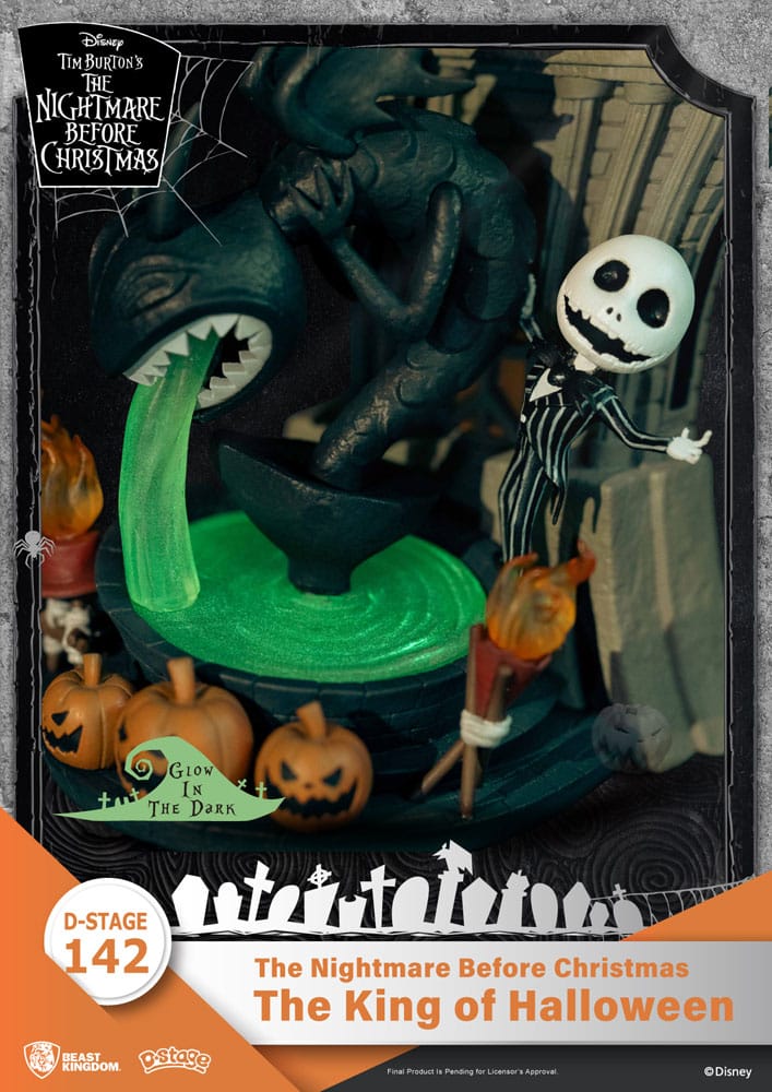 Nightmare before Christmas - D - Stage PVC Diorama The King of Halloween 15 cm - darkling.be