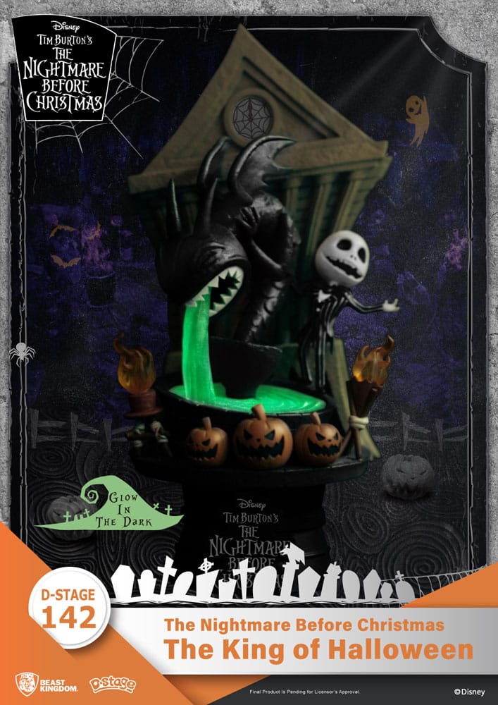 Nightmare before Christmas - D - Stage PVC Diorama The King of Halloween 15 cm - darkling.be
