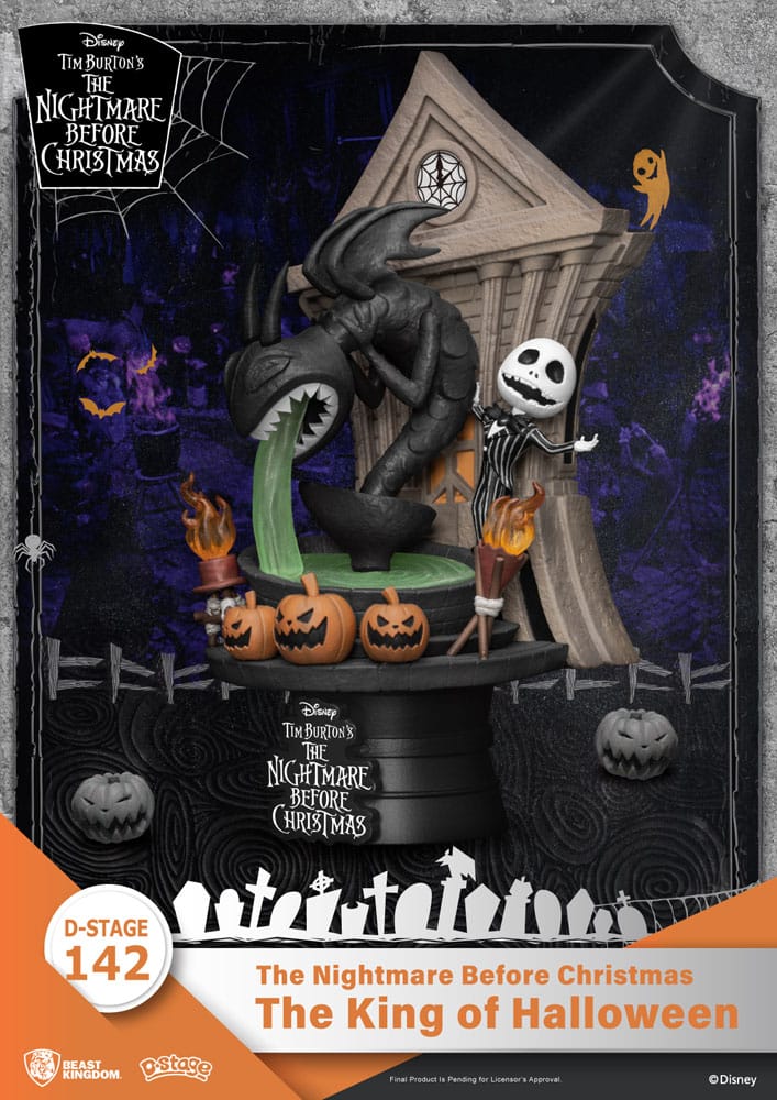 Nightmare before Christmas - D - Stage PVC Diorama The King of Halloween 15 cm - darkling.be