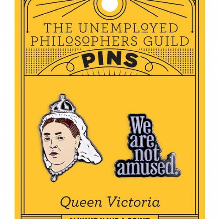 Queen Victoria + We Are Not Amused Pin - darkling.be