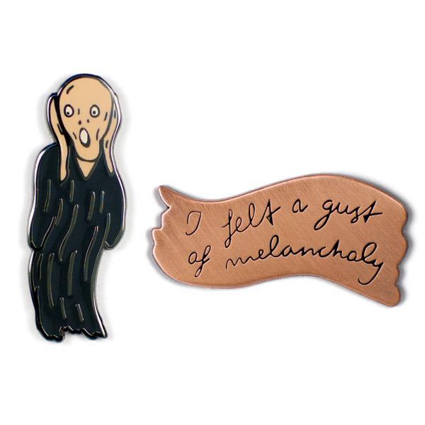 Scream + Melancholy Pin - darkling.be