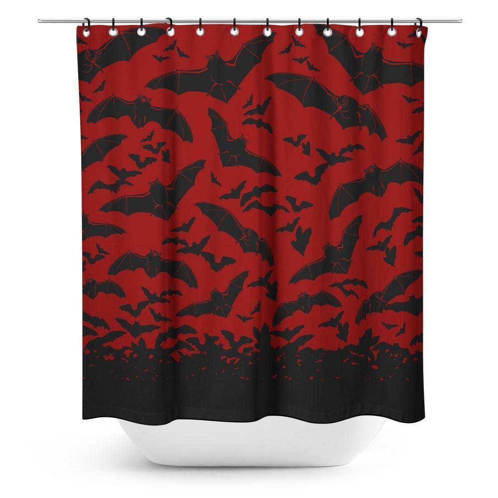 Spooksville Bats shower curtain - darkling.be