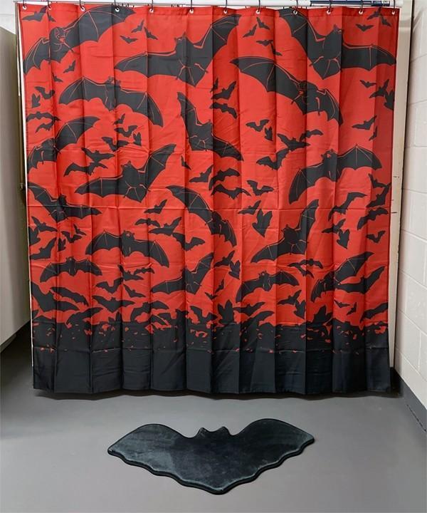 Spooksville Bats shower curtain - darkling.be