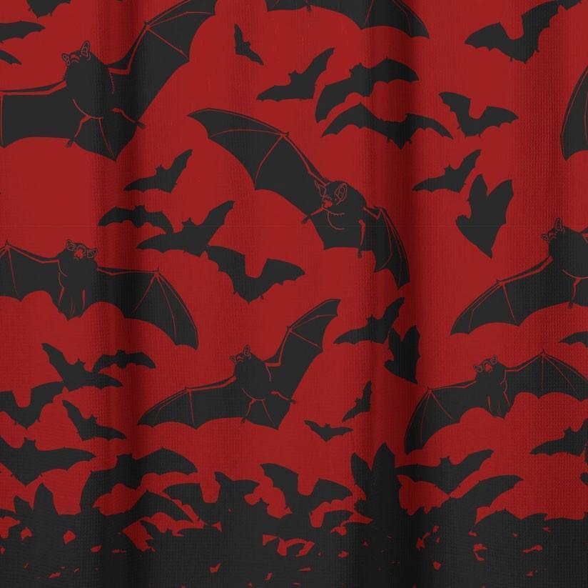 Spooksville Bats shower curtain - darkling.be