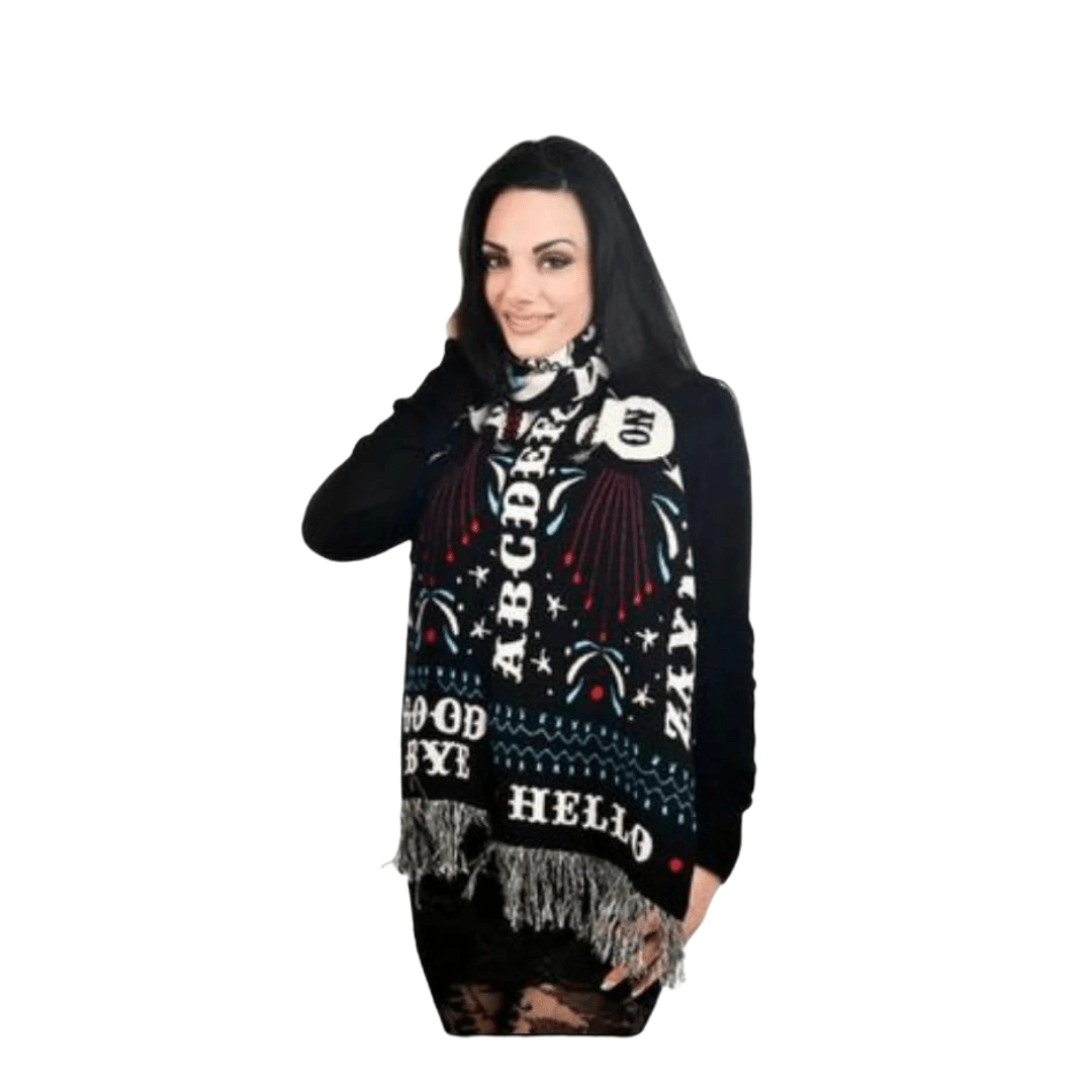 Sugar Skull Board Knit - in - Scarf - darkling.be