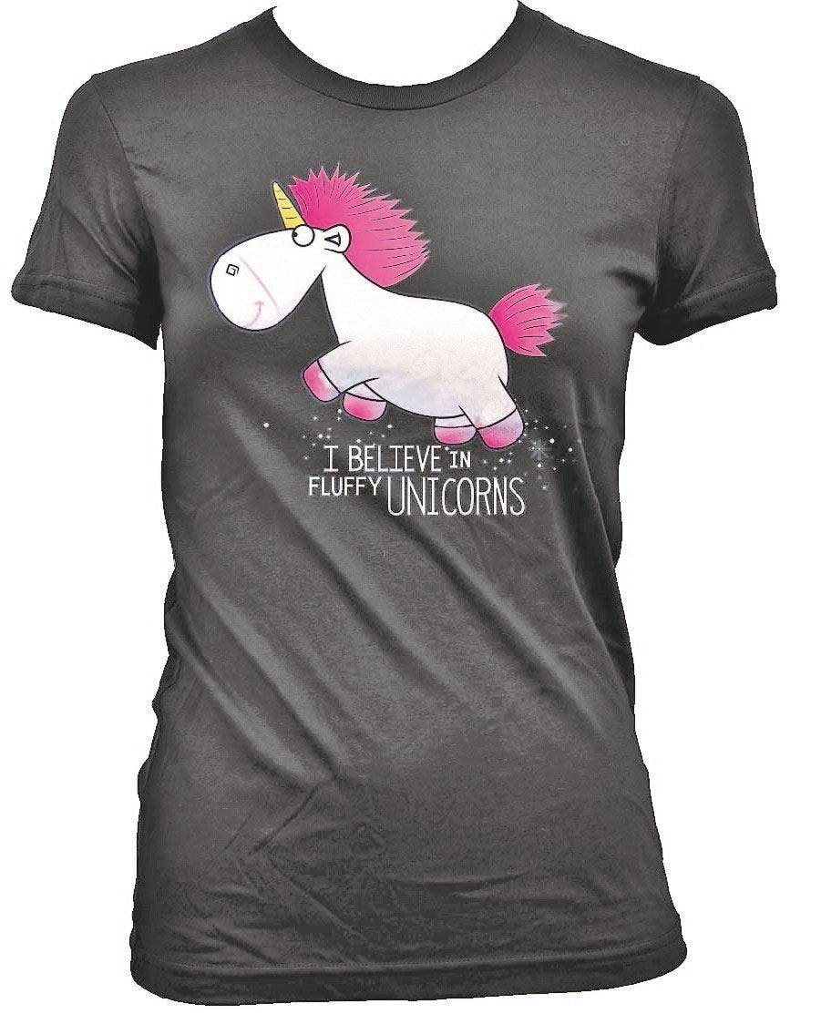 Despicable Me - I Believe in Fluffy Unicorns Ladies T-Shirt - darkling.be
