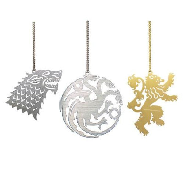 Game of Thrones - House Sigils Metal Christmas Ornament - darkling.be