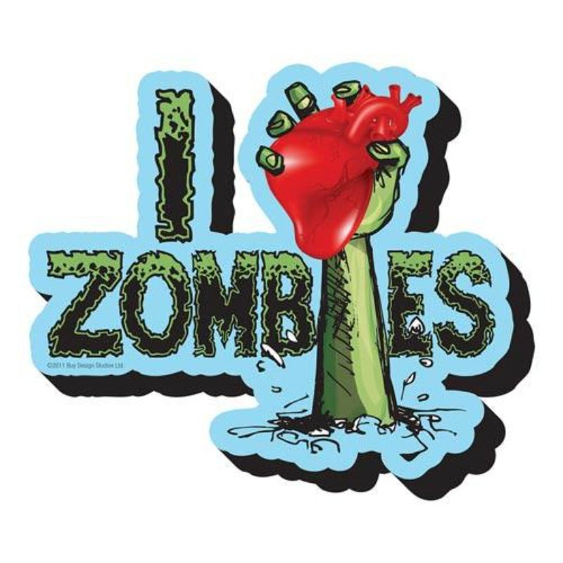 I Heart Zombies Funky Chunky Magnet - darkling.be