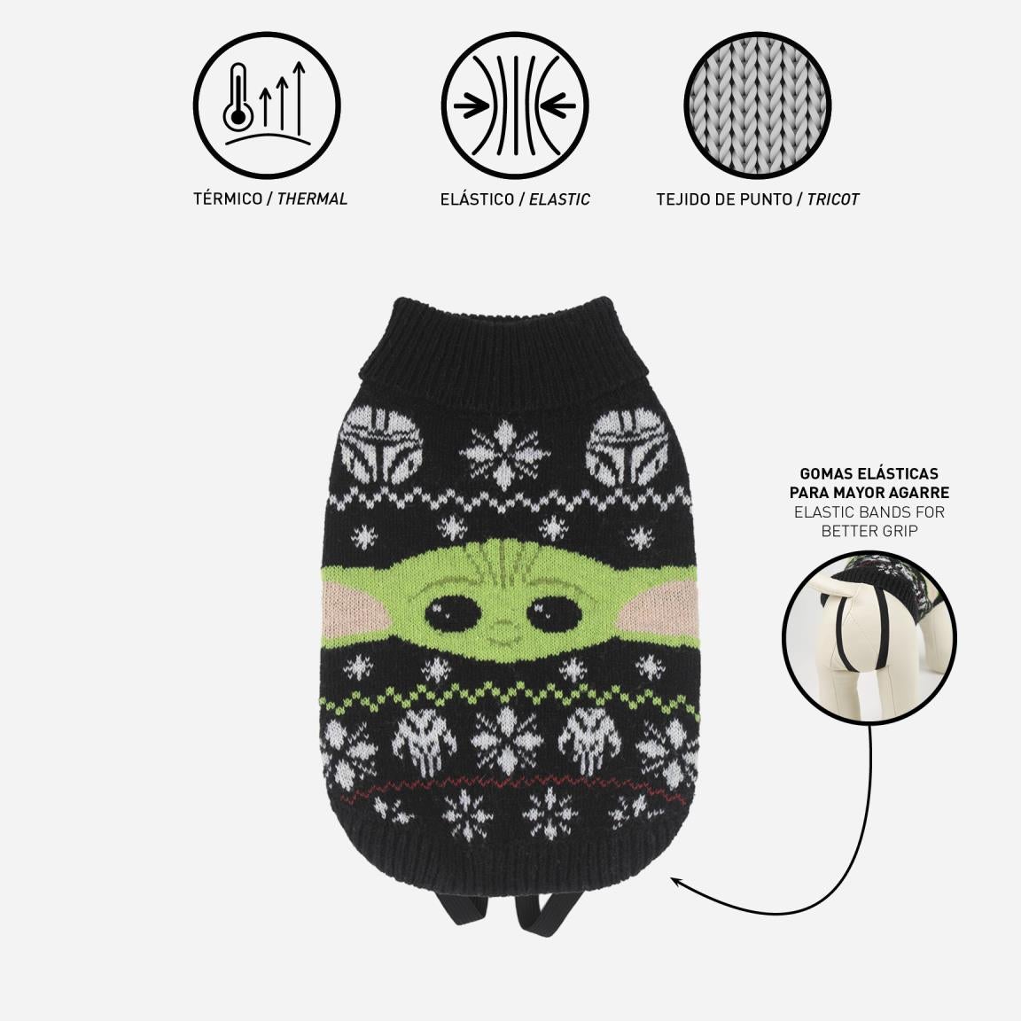 Star Wars - The Mandalorian Knitted Dog Sweater Grogu - darkling.be