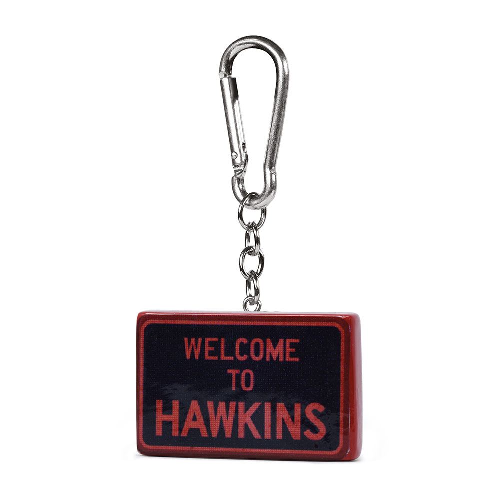 Stranger Things - 3D Rubber Keychain Hawkins Sign 6 cm - darkling.be