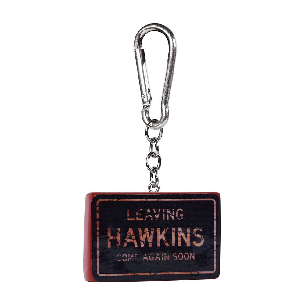 Stranger Things - 3D Rubber Keychain Hawkins Sign 6 cm - darkling.be