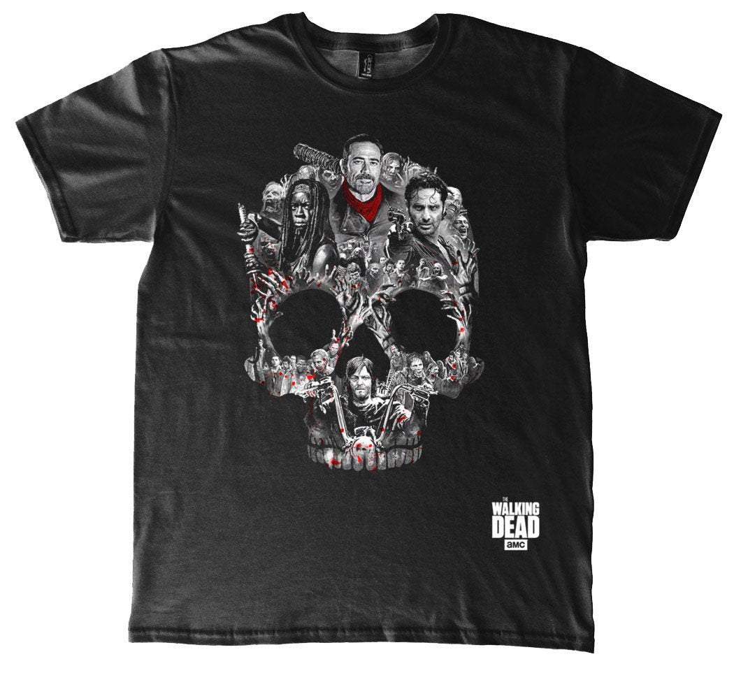 The Walking Dead - The Walking Dead T-Shirt Skull Montage - darkling.be