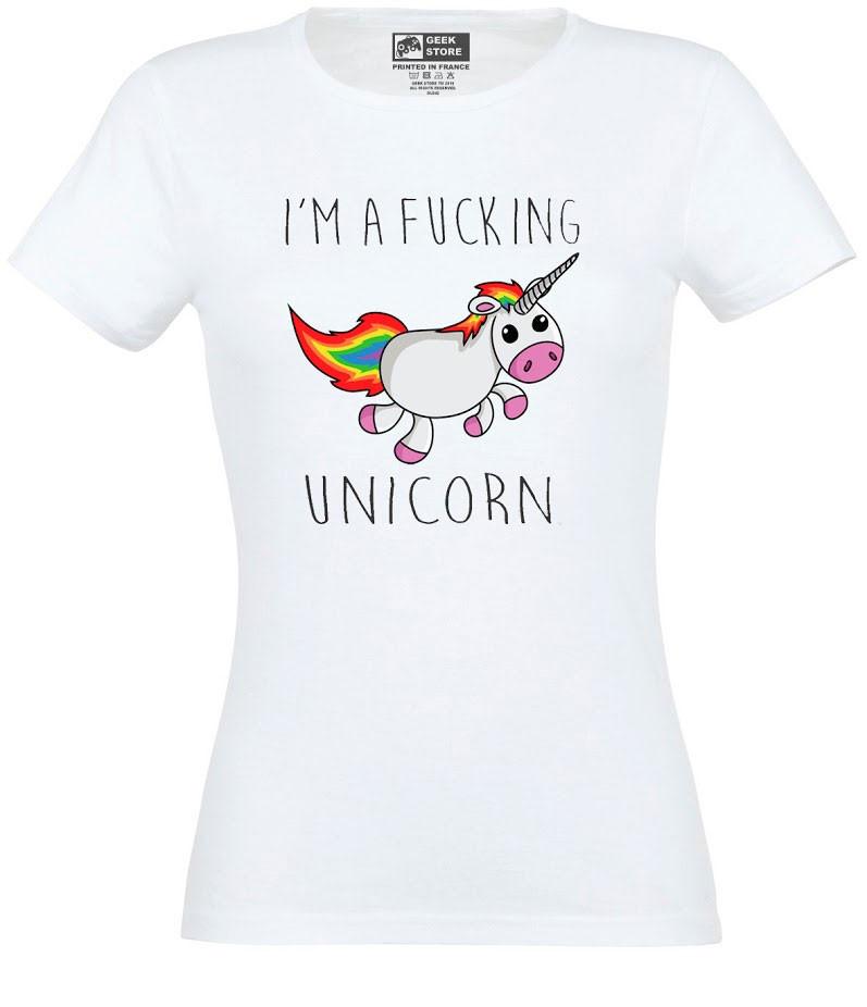 Unicorn - I Am A Fucking Unicorn Ladies T-Shirt - darkling.be